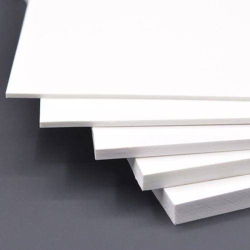 Picture of 3 Pcs 5mm White PVC Board 8x12 Inch | Thick DIY Craft Sheet | Home Decor & Art Base-(White)