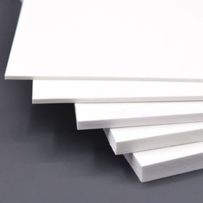 Picture of 3 Pcs 5mm White PVC Board 8x12 Inch | Thick DIY Craft Sheet | Home Decor & Art Base-(White)