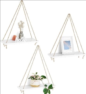 Picture of Wall hanging Shelf Floating Hook Wall Hanger Home Decore - Display Showpieces Holder 1pc Wall Decoration