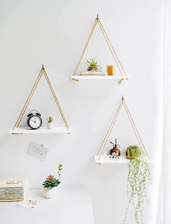Picture of Wall hanging Shelf Floating Hook Wall Hanger Home Decore - Display Showpieces Holder 1pc Wall Decoration