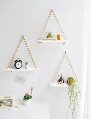 Picture of Wall hanging Shelf Floating Hook Wall Hanger Home Decore - Display Showpieces Holder 1pc Wall Decoration