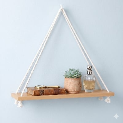 Picture of Wall hanging Shelf Floating Hook Wall Hanger Home Decore Wall Decoration