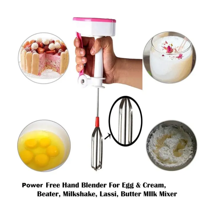 Picture of Power-Free Hand Blender - Make Buttermilk, Lassi, and More Effortlessly 100% Stainless Steel wire Blade- Easy to Use and Maintain