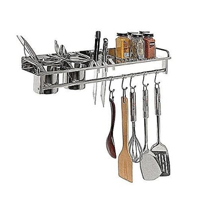Picture of Stainless Steel Wall Mounted Kitchen Storage - Silver