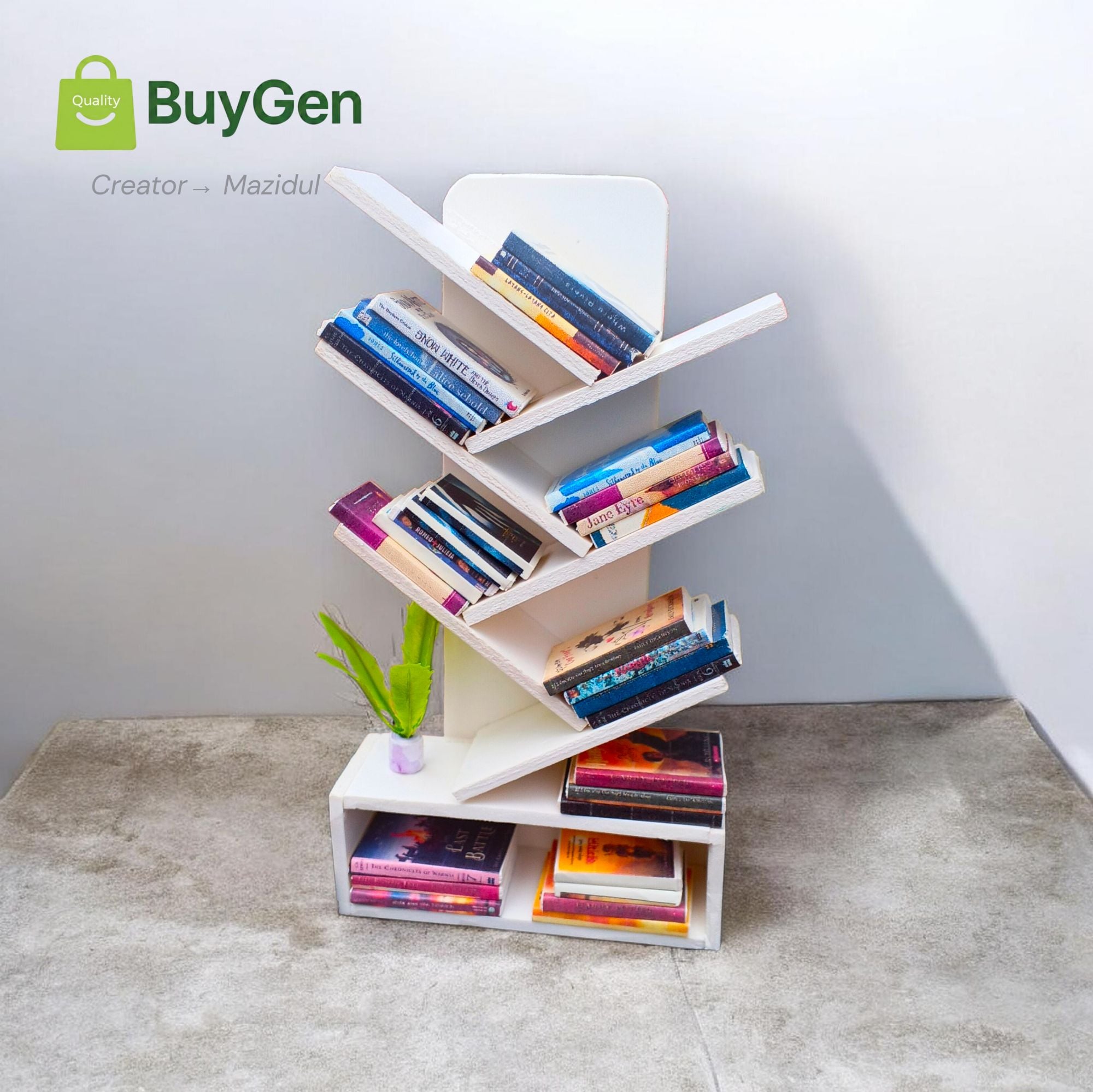 Picture of Hand Made Miniaturee Book shelf with 25 pcs Book for Desk Decor, Gift
