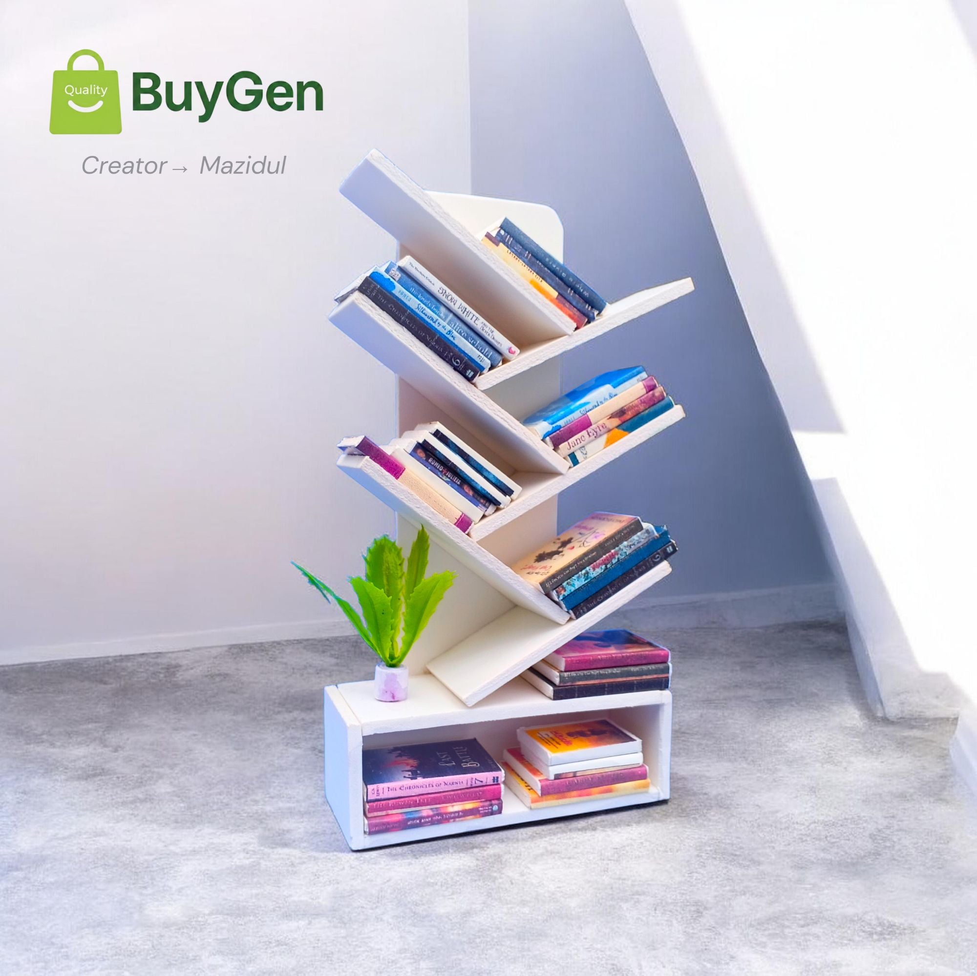 Picture of Hand Made Miniaturee Book shelf with 25 pcs Book for Desk Decor, Gift