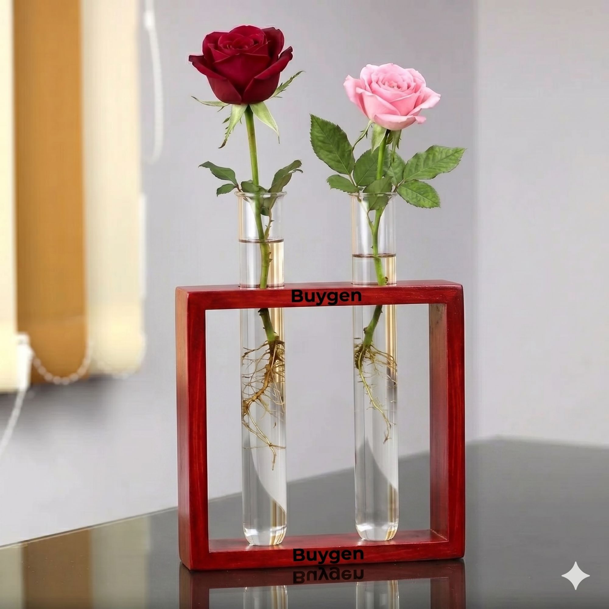 Picture of Test Tube Planter with Pvc Holder for Office Table Top & Living Room Decoration