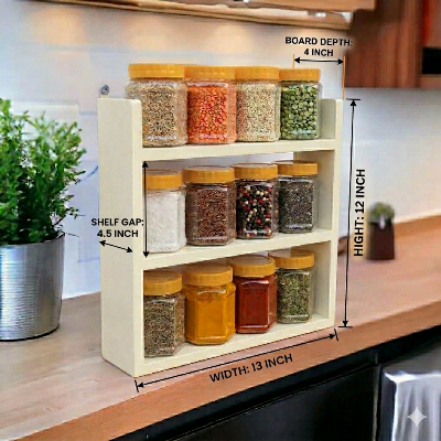 Picture of Spice Rack Organizer – 3 Tier Kitchen Counter Shelf