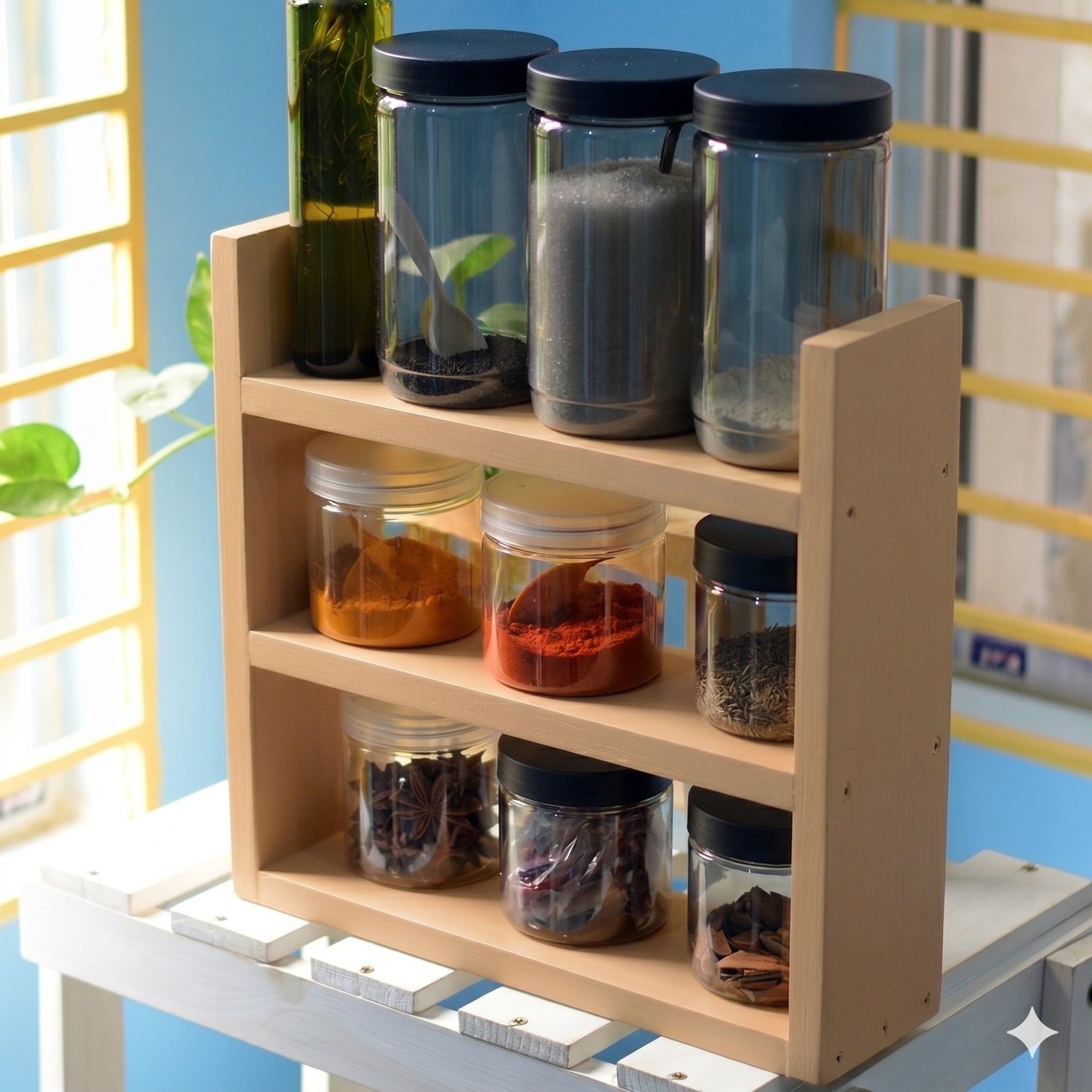 Picture of Spice Rack Organizer – 3 Tier Kitchen Counter Shelf