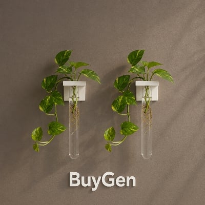 Picture of Wall Mounted Hydroponic Vase | 1/2/3 PCS Test Tube Plant Holder | Waterproof PVC Minimal Home Decor