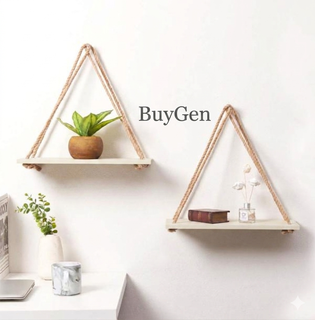 Picture of Wall hanging Shelf Floating Hook Wall Hanger Home Decore Wall Decoration