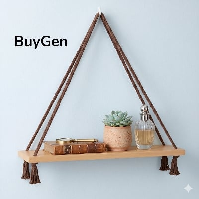 Picture of Wall hanging Shelf Floating Hook Wall Hanger Home Decore Wall Decoration