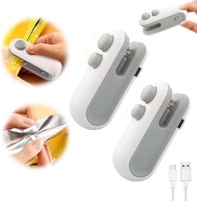 Picture of Mini Portable Hand Press Plastic Bag Heat Sealer  Sealing Machine