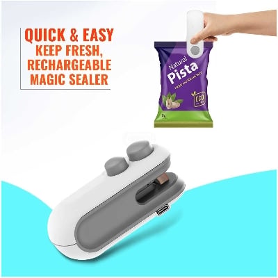 Picture of Mini Portable Hand Press Plastic Bag Heat Sealer  Sealing Machine