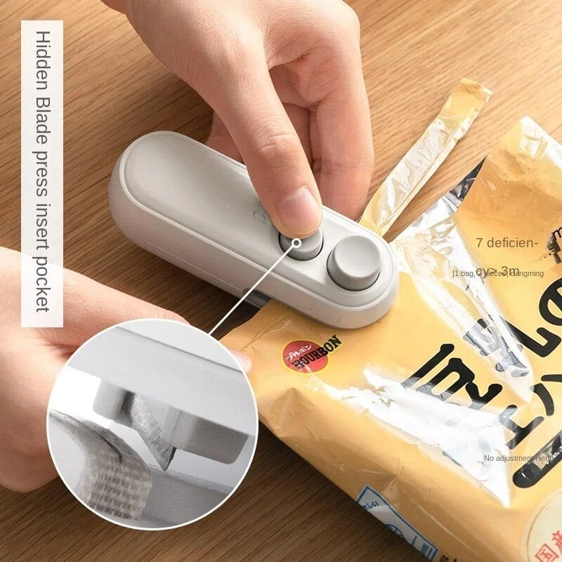 Picture of Mini Portable Hand Press Plastic Bag Heat Sealer  Sealing Machine