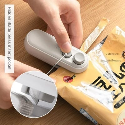 Picture of Mini Portable Hand Press Plastic Bag Heat Sealer  Sealing Machine
