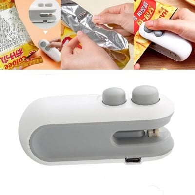 Picture of Mini Portable Hand Press Plastic Bag Heat Sealer  Sealing Machine