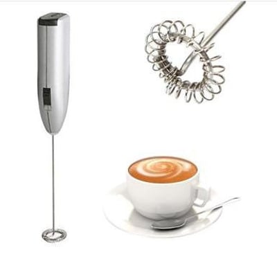 Picture of Electric Hand Mixer Espresso Cappuccino Coffee Maker - Silver
