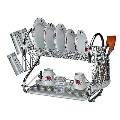 Picture of 2 Layer Crockery Rack - Silver