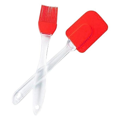 Picture of Silicon Brush and Spatula - Red