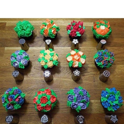 Picture of Cake Decoration Tools - 12Pcs - Silver