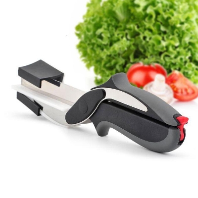 Picture of Clever Cutter 2-in-1 Knife and Cutting Board - Black and Silver