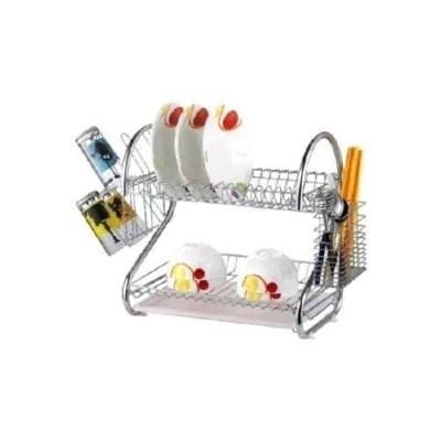 Picture of 2 Layer Dish Drainer - Silver