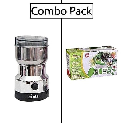 Picture of Combo of Electric Grinder and Nicer Dicer Plus - Silver