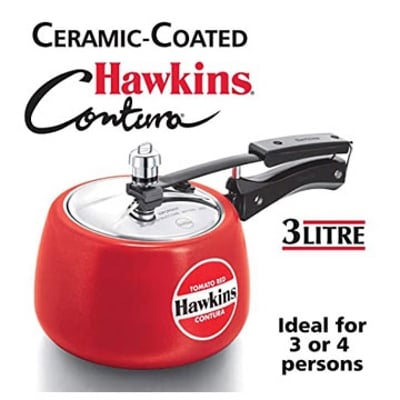 Picture of Hawkins contura 3L Pressure Cooker  (Red)