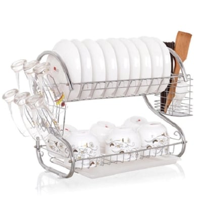 Picture of 2 Layer Kitchen Rack - Silver