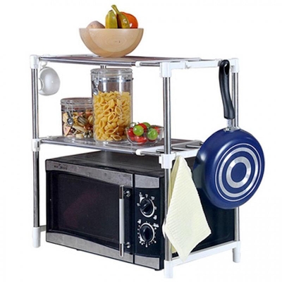 Picture of microwave oven storage rack