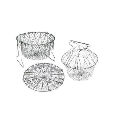 Picture of Chef Basket Cooker Strainer 12 in 1 Kitchen Tool - White