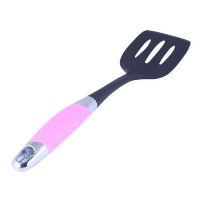 Picture of Silicone Heavy Duty Non Stick Spoon - Black and Pink