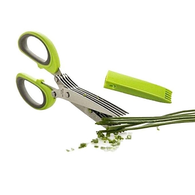 Picture of 5 Blade Kitchen Scissors - Green