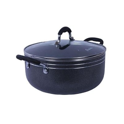 Picture of Non-stick Cooking Pot with Glass Lid-Black