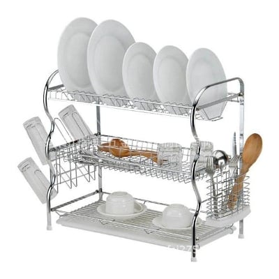 Picture of Stainless Steel Soft Pantry Unit Kitchen Rack - Silver