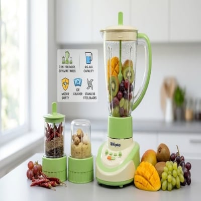 Picture of Miyako BL-152 PF-AP Electric Blender with Dry and Wet Mill - 3 Jars
