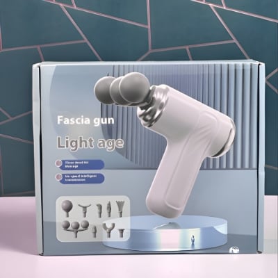 Picture of 3-Head Fascia Gun Light Age/Deep Tissue Massage Gun
