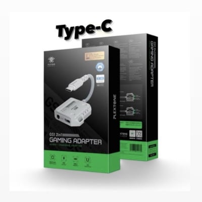 Picture of PLEXTONE GS1 2-In-1 Headphone Converter Interface Supports Fast Charging for Mobile Phones and Tablets Easy Install Easy to Use
