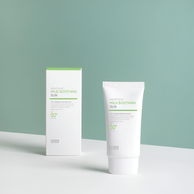 Picture of Tenzero Heartleaf Mild Soothing Sun SPF50+ PA++++ facial sunscreen 50mg
