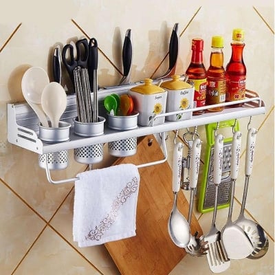 Picture of Utensils Aluminum Storage Rack Organizer