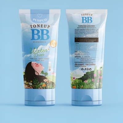 Picture of Puii Puii Glow Tone Up BB Sunscreen Whitening Skin Smooth 150 ml
