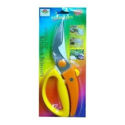 Picture of Cutting Kitchen Scissors - Yellow and Silver