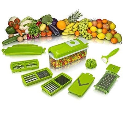 Picture of Nicer Dicer Plus by Genius 12 pieces Fruit vegetable slicer  Food-Chopper PRO