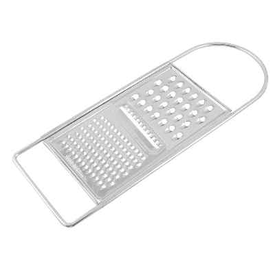Picture of Silver Tone Staninless Steel Shreds Flat Potato Carrot Grater Peeler grater