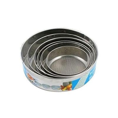 Picture of Durable Stainless Steel Mesh Sifter 6 pcs Set - Silver