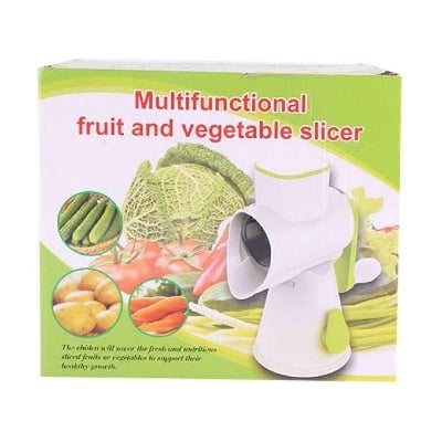 Picture of Plastic with Stainless Steel Fruit and Vegetable Slicer - White