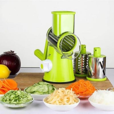 Picture of Round Mandoline Slicer Vegetable Cutter â€“ Green