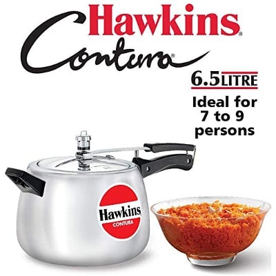 Picture of Hawkins contura 6.5L Pressure Cooker  (Aluminium)