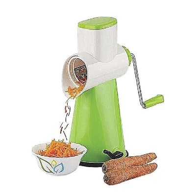 Picture of Multifunctional Fruit and Vegetable Slicer - White with Green